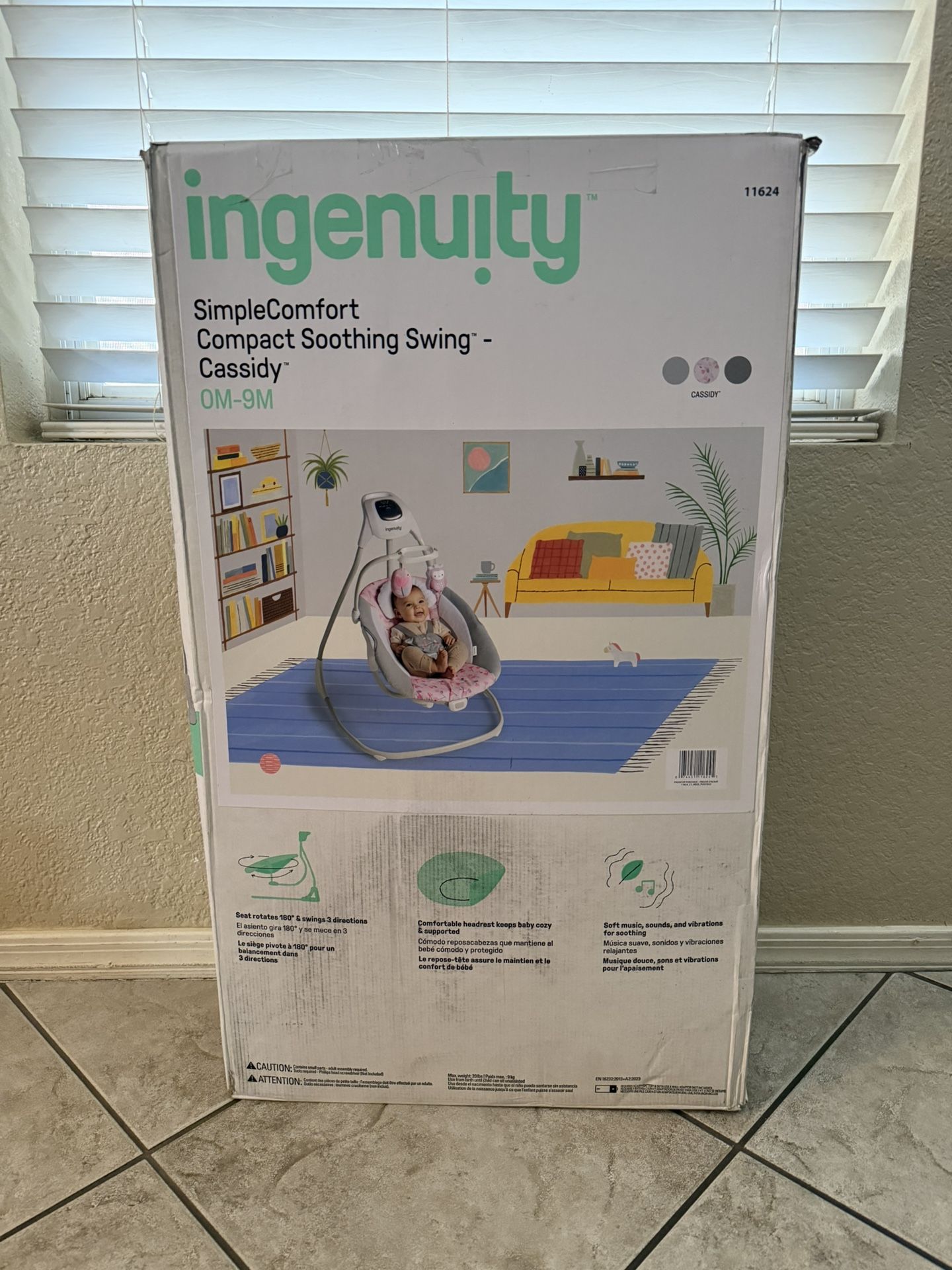 Ingenuity simple comfort soothing swing