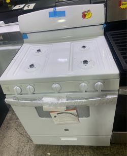 GE White Gas Range Stove
