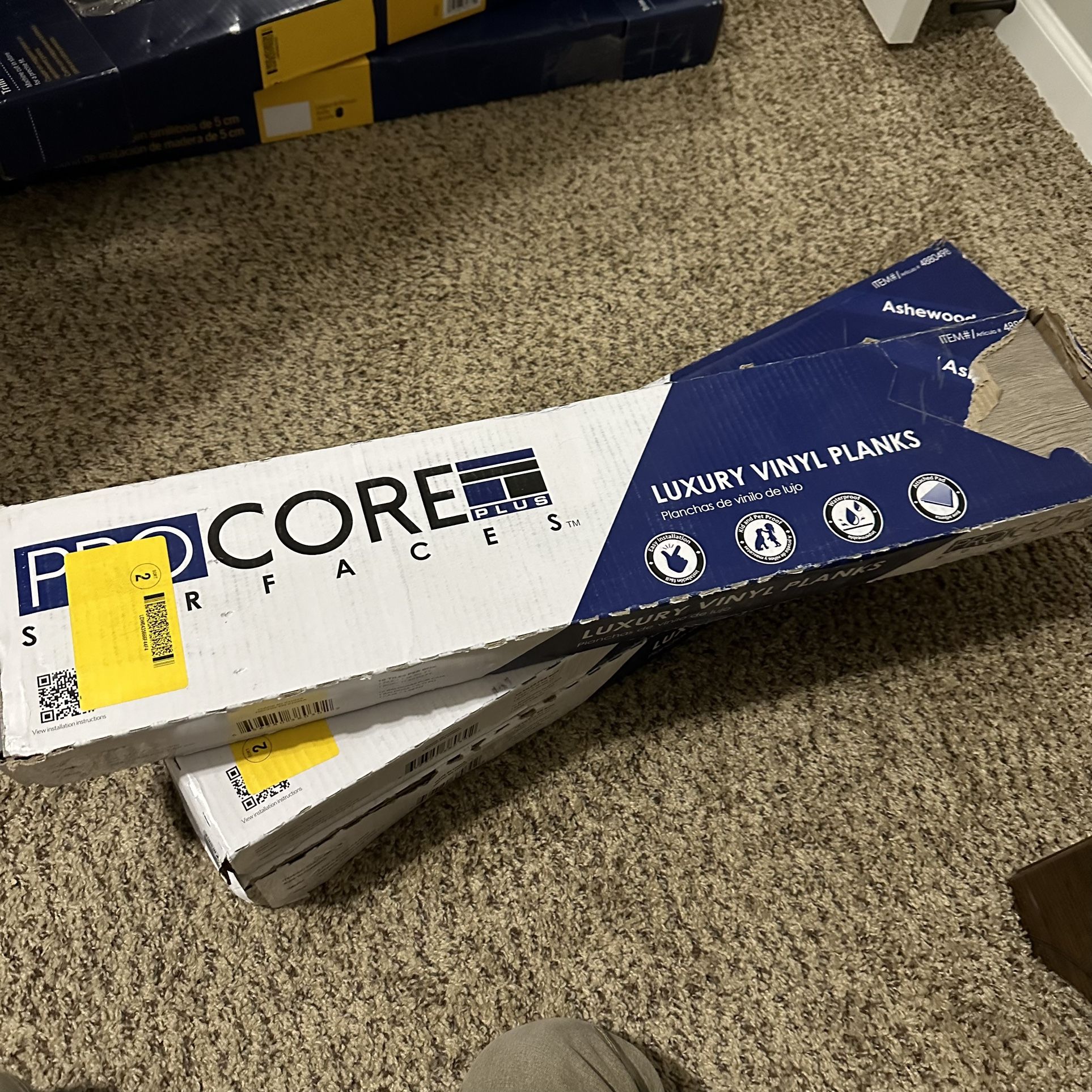 ProCore Plus Luxury Vinyl Plank Flooring 5.71” x 29.25” Ashewood **8 Boxes/92 SQ FT.**