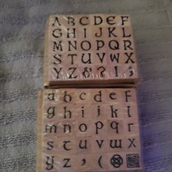 New Stamp Set. Capital And Lower Case Letters