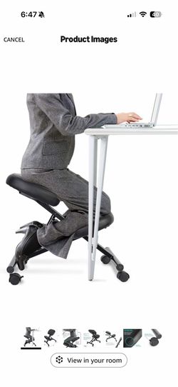 Ergonomic Kneeling Chair for Home Office，Adjustable Stool for with Thick Foam Cushions