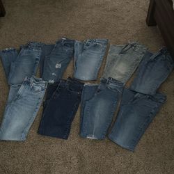Size 000 To 0 American eagle Levi’s And H&M 