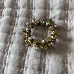Vintage Iridescent Brooch 