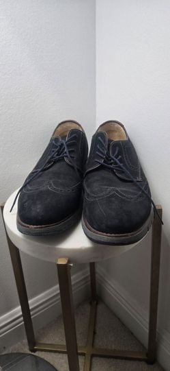 Johnston & Murphy J&M 1850 Men’s Suede Wingtip Brogue Shoes Black – Size 9.5M Pr