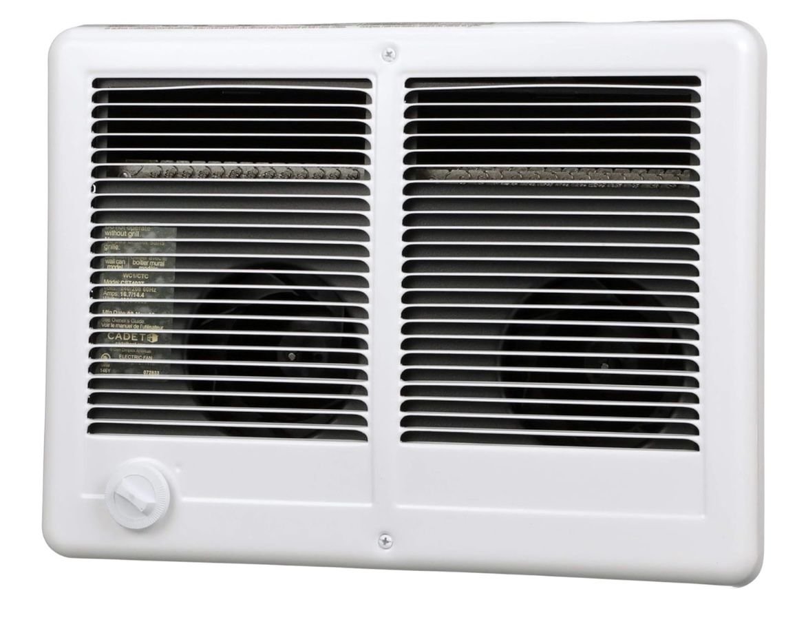 Cadet Com-Pak Twin Electric Wall Heater Complete Unit with Thermostat (Model: CSTC402TW