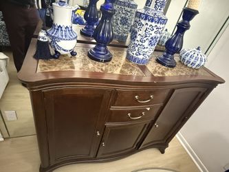 Traditional Dark Wood Buffet Server