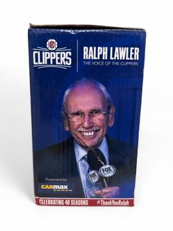 Clippers Ralph Lawler Talking Bobblehead SGA "Voice of the Clippers" AS-IS