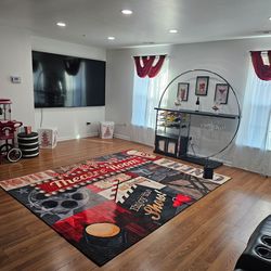 Wine bar with led lights