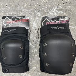 Pro-Tec Black Elbow Knee Protective Pads MEDIUM NEW