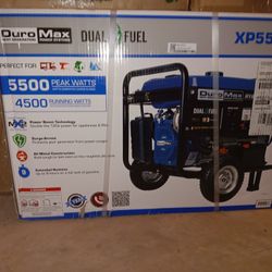 BRAND NEW IN BOX Duromax 5500-watt Dualfuel Portable Generator XP5500EH 