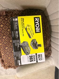 Ryobi 18V/40V Dual Platform Starter Kit 4Ah Battery + Charger NEW