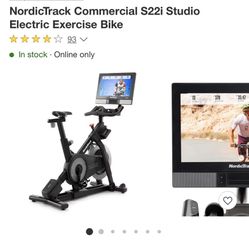 NordicTrack Commercial S22i Studio Electric Exercise Bike Bicicleta 🚴‍♀️ Estatica. 