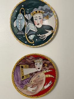 Wall Decoration Hand Painted Plates