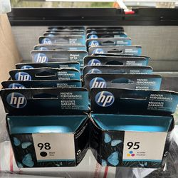 Genuine HP 95/98 Ink Cartridges New In Original Box