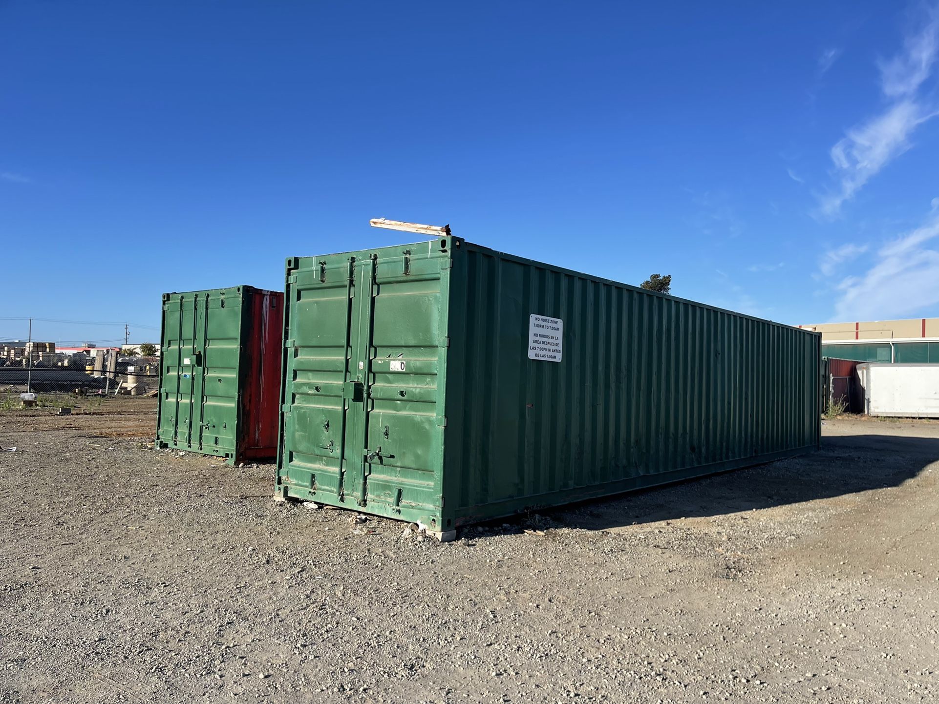 Solid Steel Storage Shipping Containers 40ft x 10ft x 8ft, $2800
