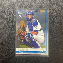 2019 Will Smith Topps Chrome Rookie Card. Los Angeles Dodgers