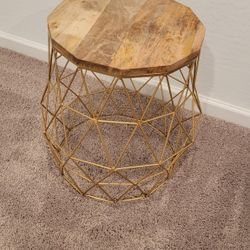 Gold End table 