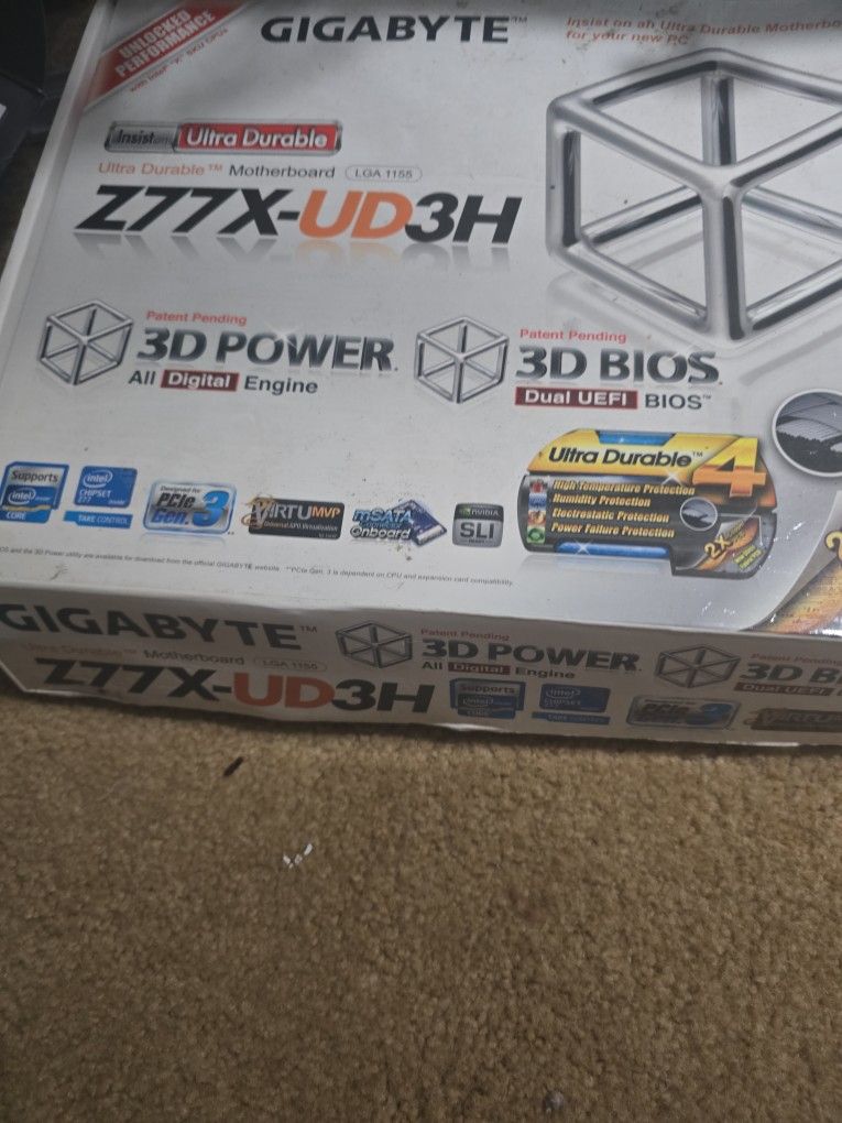 Gigabyte GA-Z77M-D3H LGA1155 Motherboard MicroATX DDR3 Intel Z77 3rd Gen