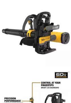 Shop DEWALT FLEXVOLT 60V MAX 855 CFM 160 MPH Cordless Battery Powered Backpack Blower (Tool Only)