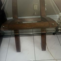Glass And Wood Livingroom Tables