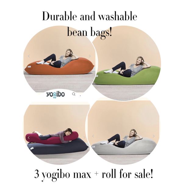 Yogibo bean bag max and roll for Sale in Trenton, NJ OfferUp
