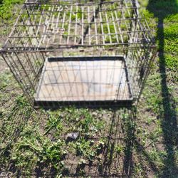 Fold Up Pet Cage With Tray