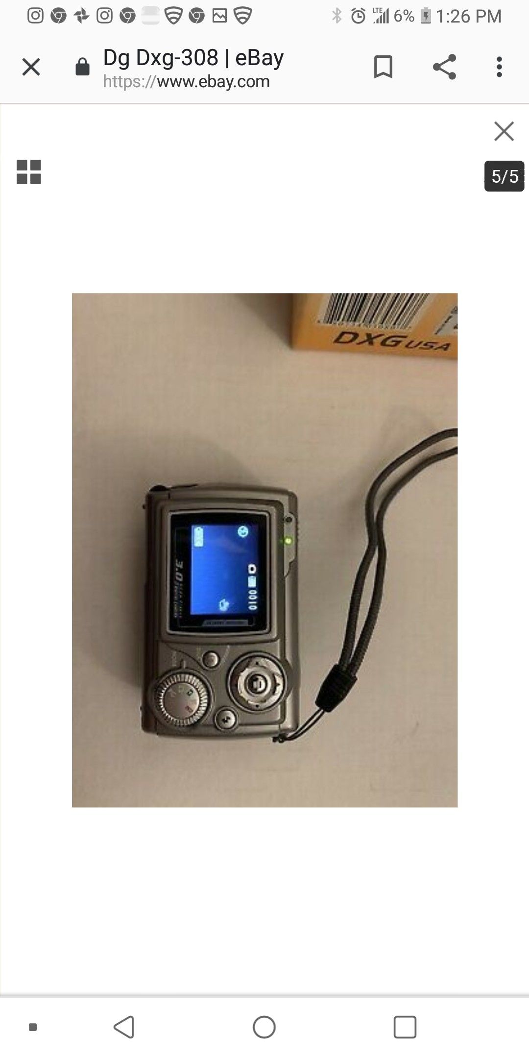 DXG-308 4× ZOOM digital camera LIKE NEW