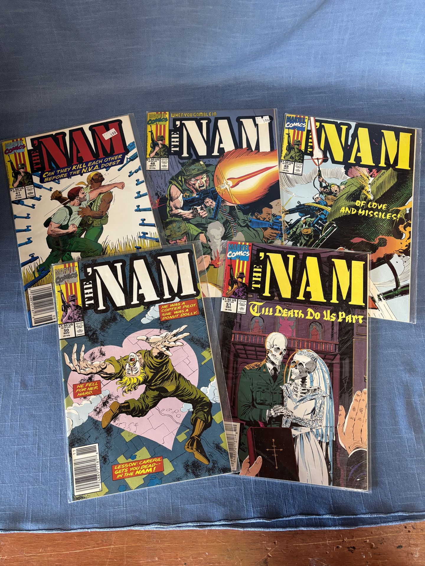 Vintage Lot of “The Nam” Comic Books (1990) - Great Condition!