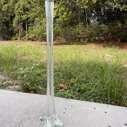 Glass Long Stem Flower Vase 