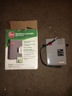 Rheem tankless Electric Water heater