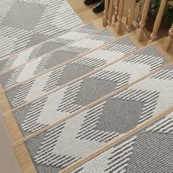 15PC Stair-Treads Non Slip, 3D Peel and Stick Stair  X(327)