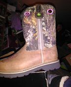 John Deere mossy oak pink boots