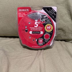 Diablo 5 in. 80-Grit Hook and Lock ROS Sanding Discs