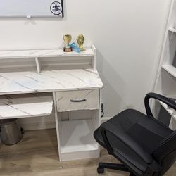 Desk and chair
