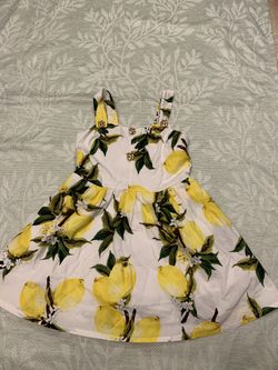 Girls Lemon Dress