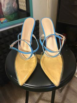 Pointed Toe Slingback High Heels