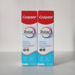 2 Colgate Total Plaque Cleanse Toothpaste