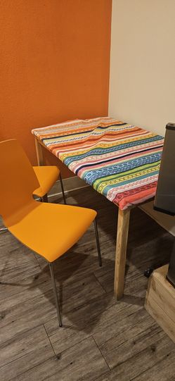 Ikea solid wood table with 4 chairs