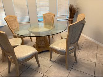 Dining table and chairs