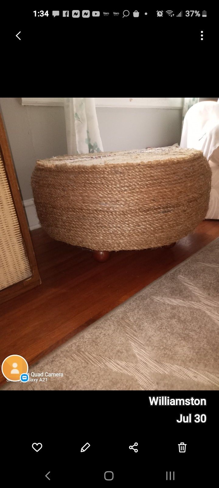 Tire /Rope Ottoman