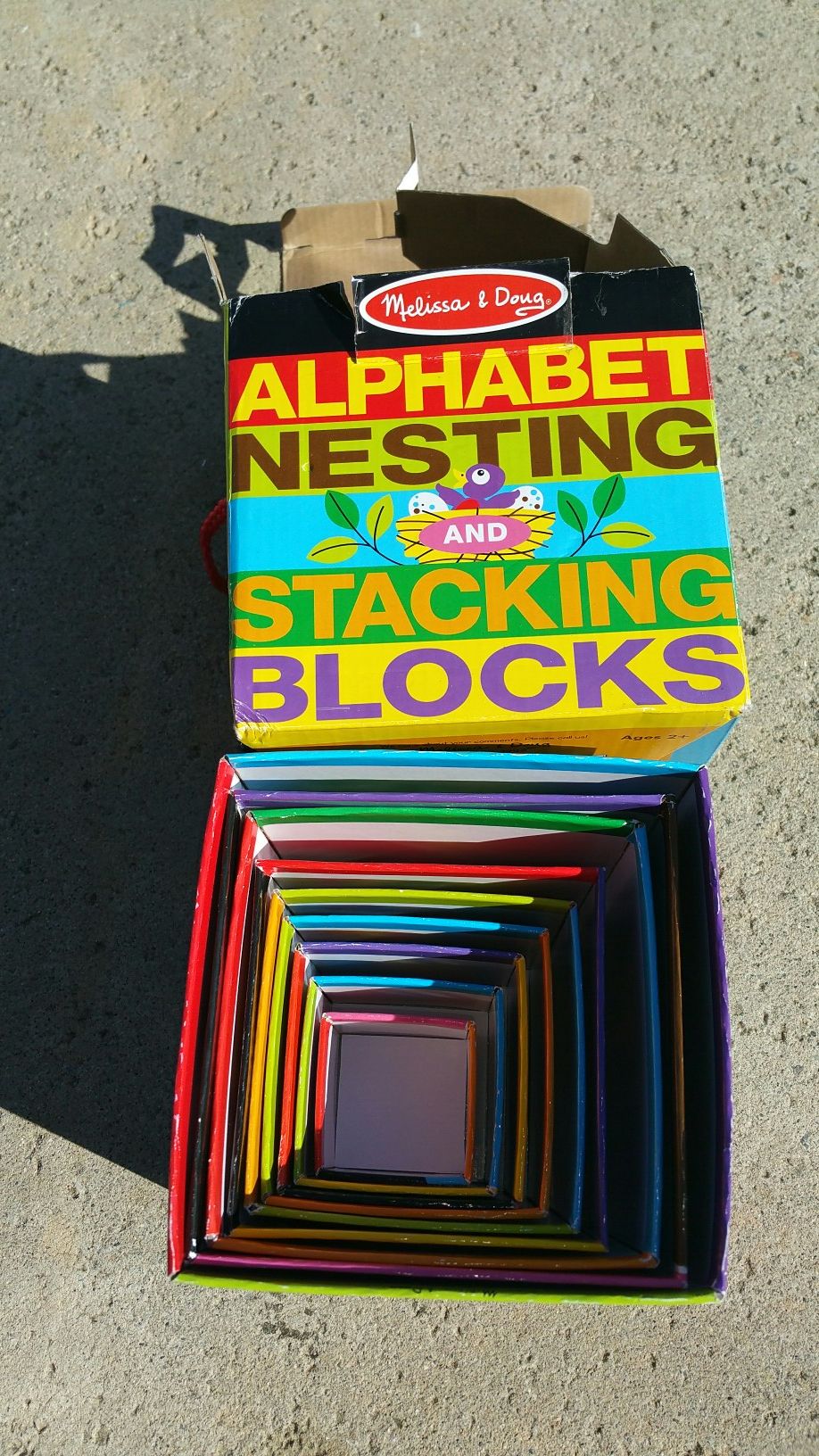 Melissa and Doug stacking blocks