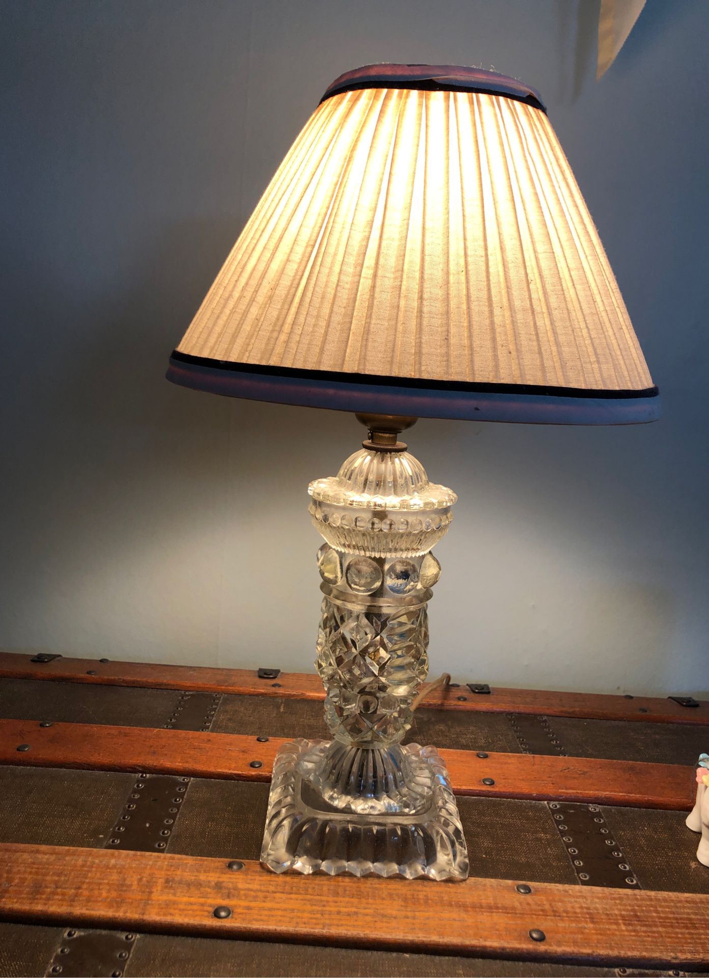 Vintage glass lamp