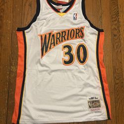 Curry White Warrior’s #30 Jersey Size 2X