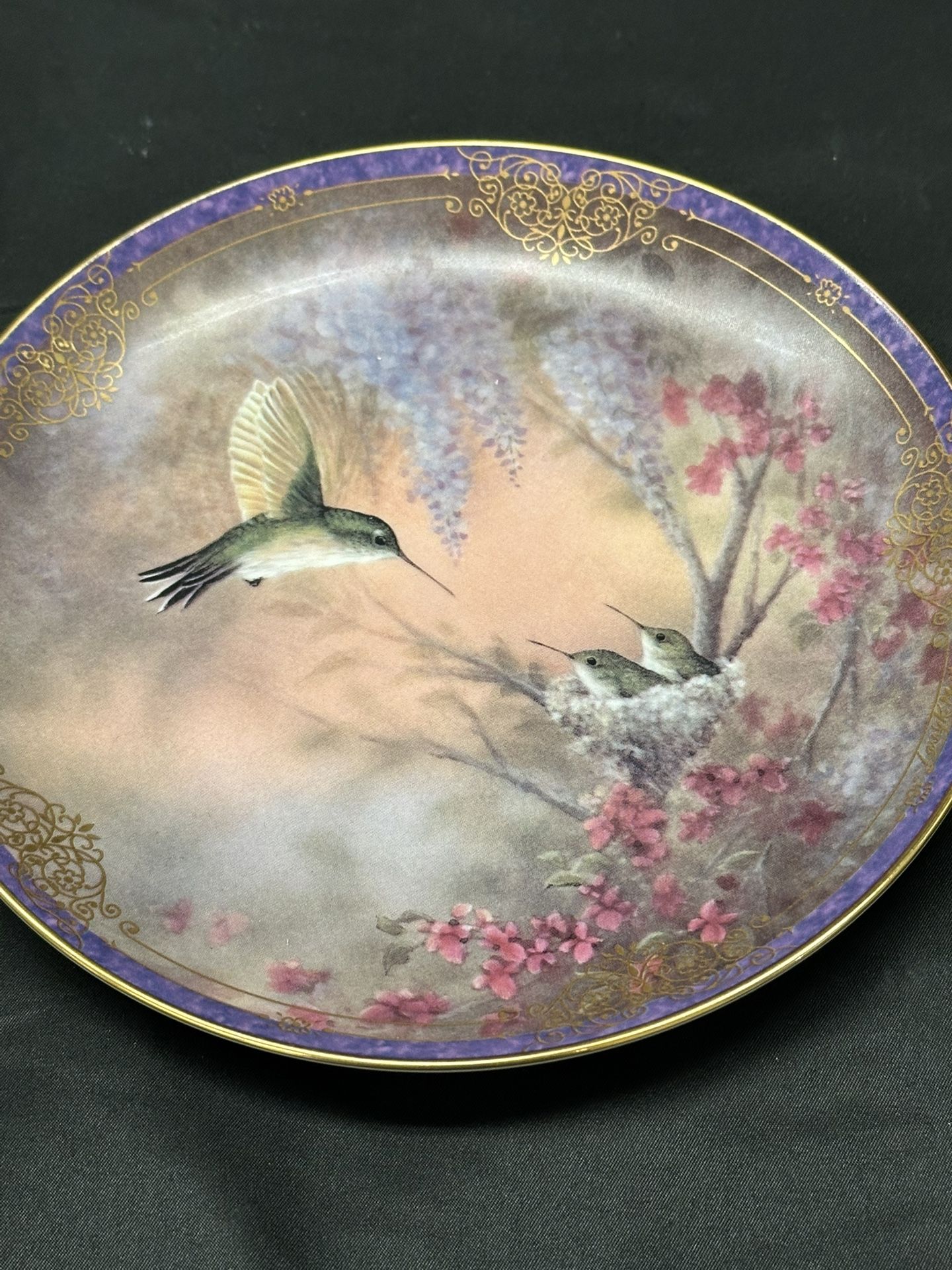 Limited Edition Collector Plate: "Garden Whispers" by Larry K. Martin