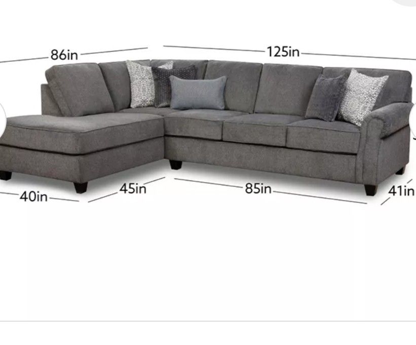 Sectional Couch with Ottaman