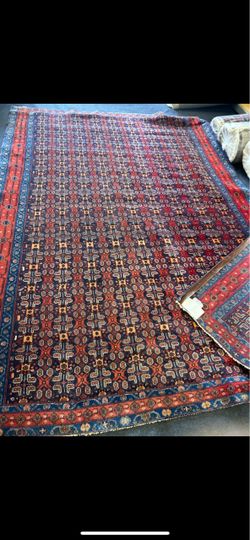 7x10 feet antique Bokhara handmade rug