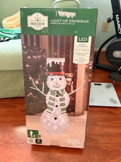 Holiday Time LED Light-Up Snowman 30 Inch