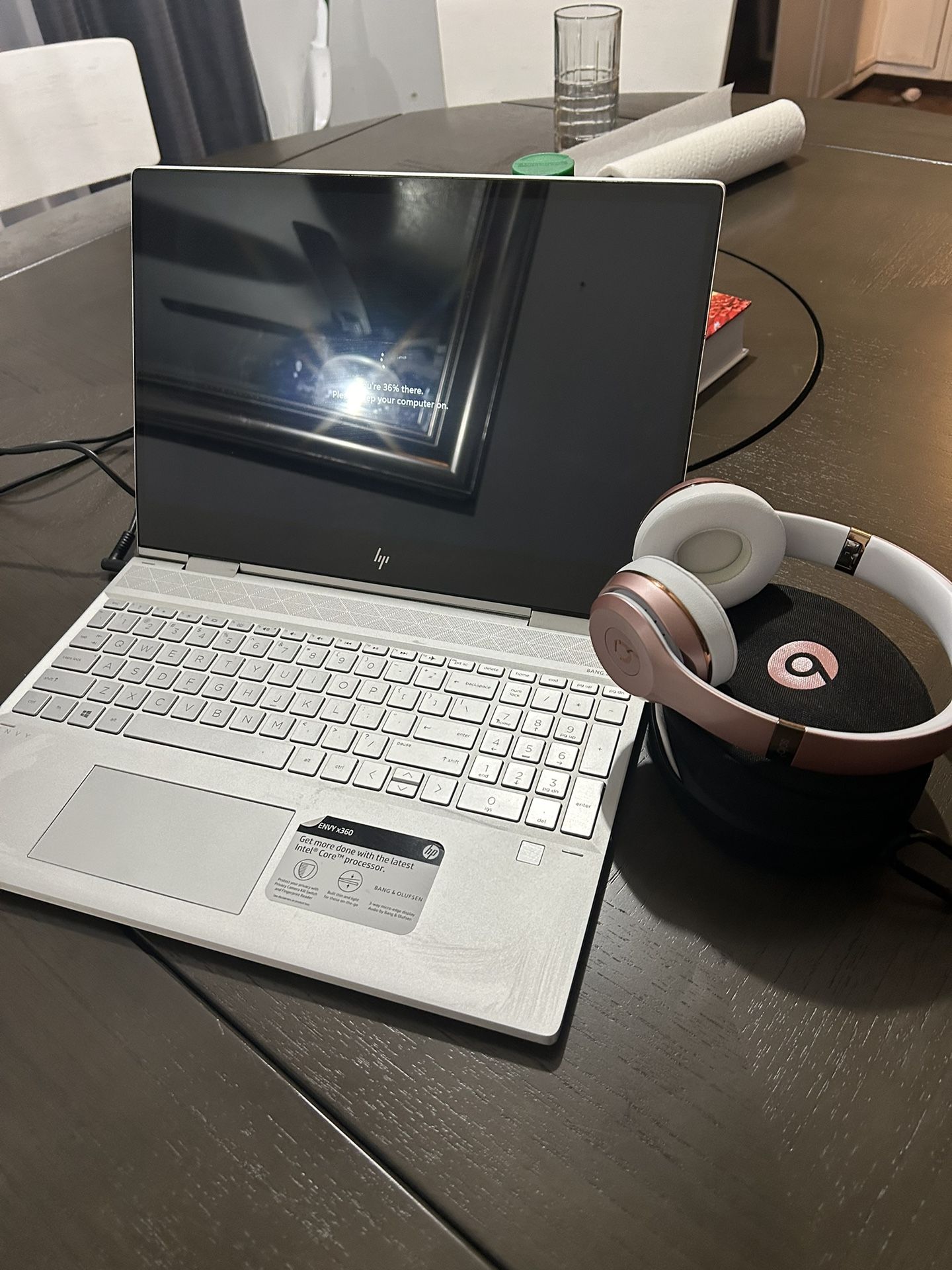 Convertible HP Laptop & Rose Gold Beats Headphones. 500$ Together, OBO. Cash Is Recommend. 