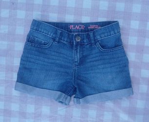 The Children's Place Shortie Short Court Denim Shorts Size 8