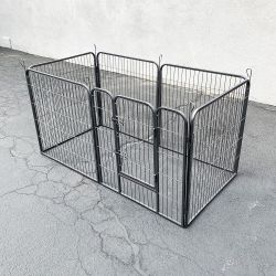 New $85 Heavy Duty 32” Tall x 32” Wide x 6-Panel Pet Playpen Dog Crate Kennel Exercise Cage Fence 